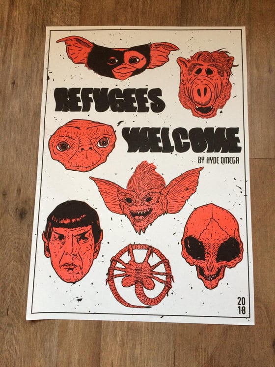 Image of Refugees Welcome - Affiche