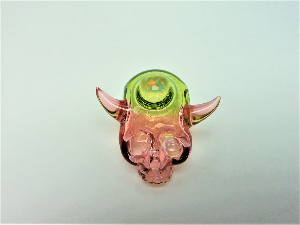 Image of AQUARIUS SKULL PENDANT SERUM AND HATERADE W/ OPAL, U.V. EYE