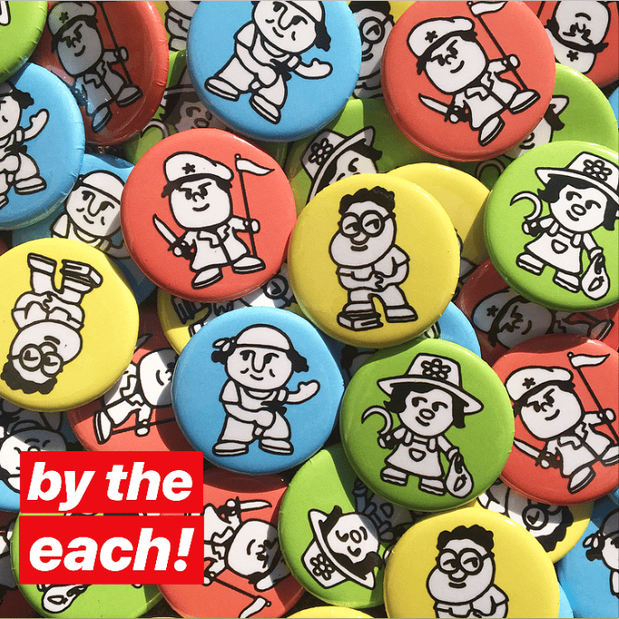 Image of HOTCARROTS FRIENDSHIP BUTTONS (BY THE EACH)