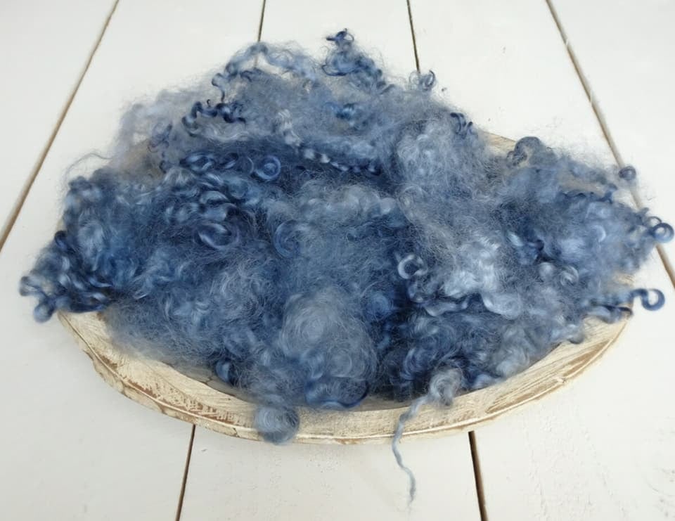 Image of LOOSE CURLS Denim / Sage