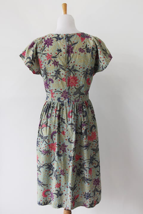 Image of SOLD Batik Print Cotton Dress