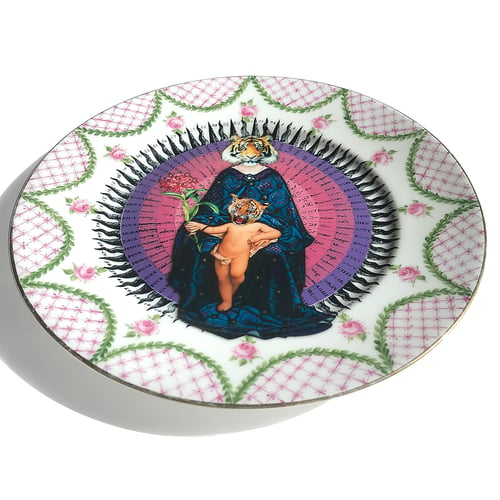 Image of Tigresa - La Seynie Limoges  - More than 100 Years Antique #0526 - French porcelain plate