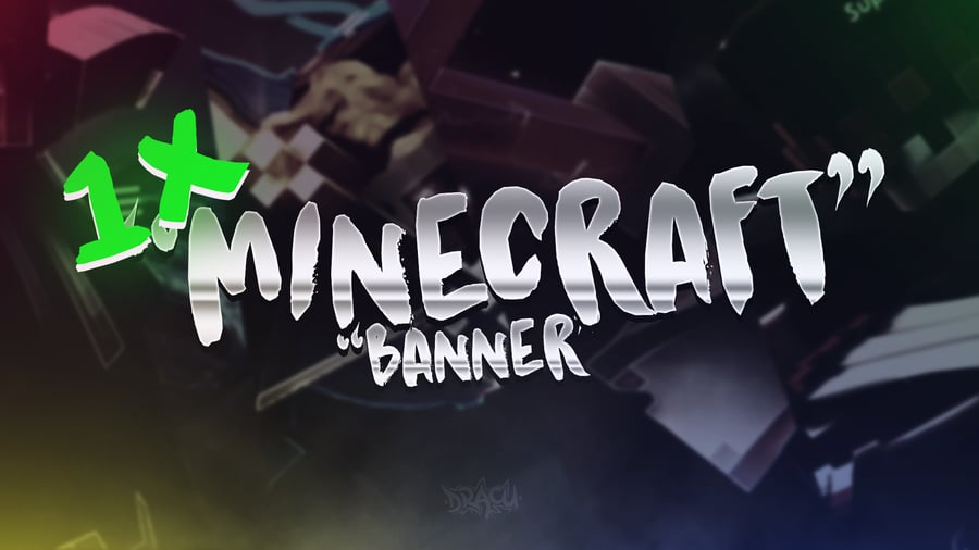 Image of [1x] Minecraft Banner
