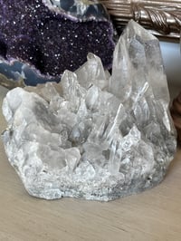 Image 12 of Clear Quartz Points Cluster Statement Piece #2446