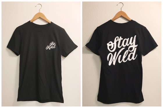 Image of be kind, stay wild tee