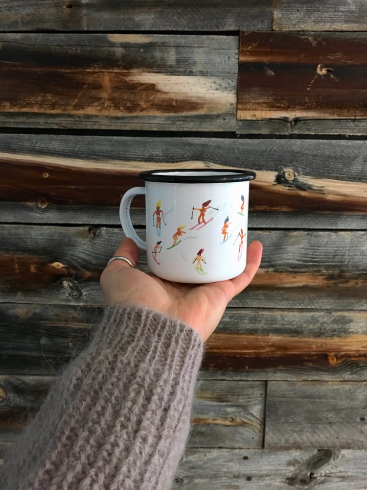 Image of Cheeky Alpini Enamel Mug 