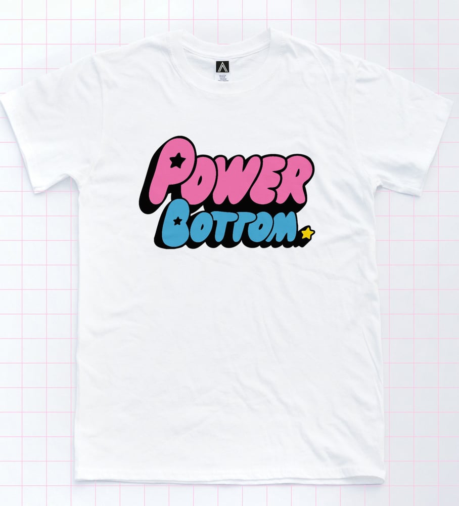 Image of PowerBottom T-Shirt in White