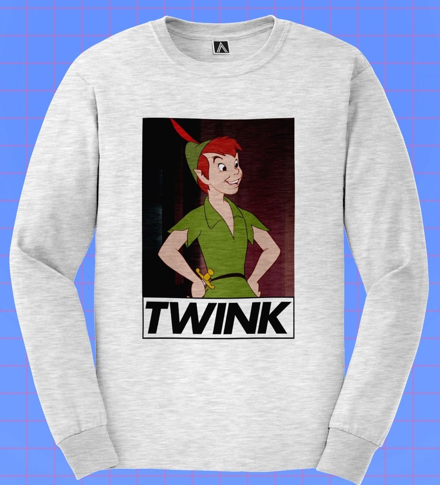 Image of TWINK Long Sleeve T-Shirt in Grey