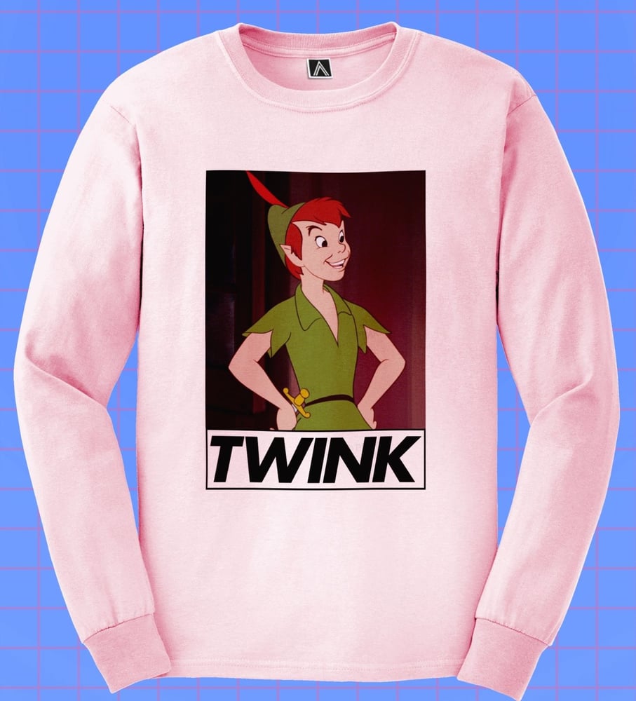 Image of TWINK Long Sleeve T-Shirt in Pink
