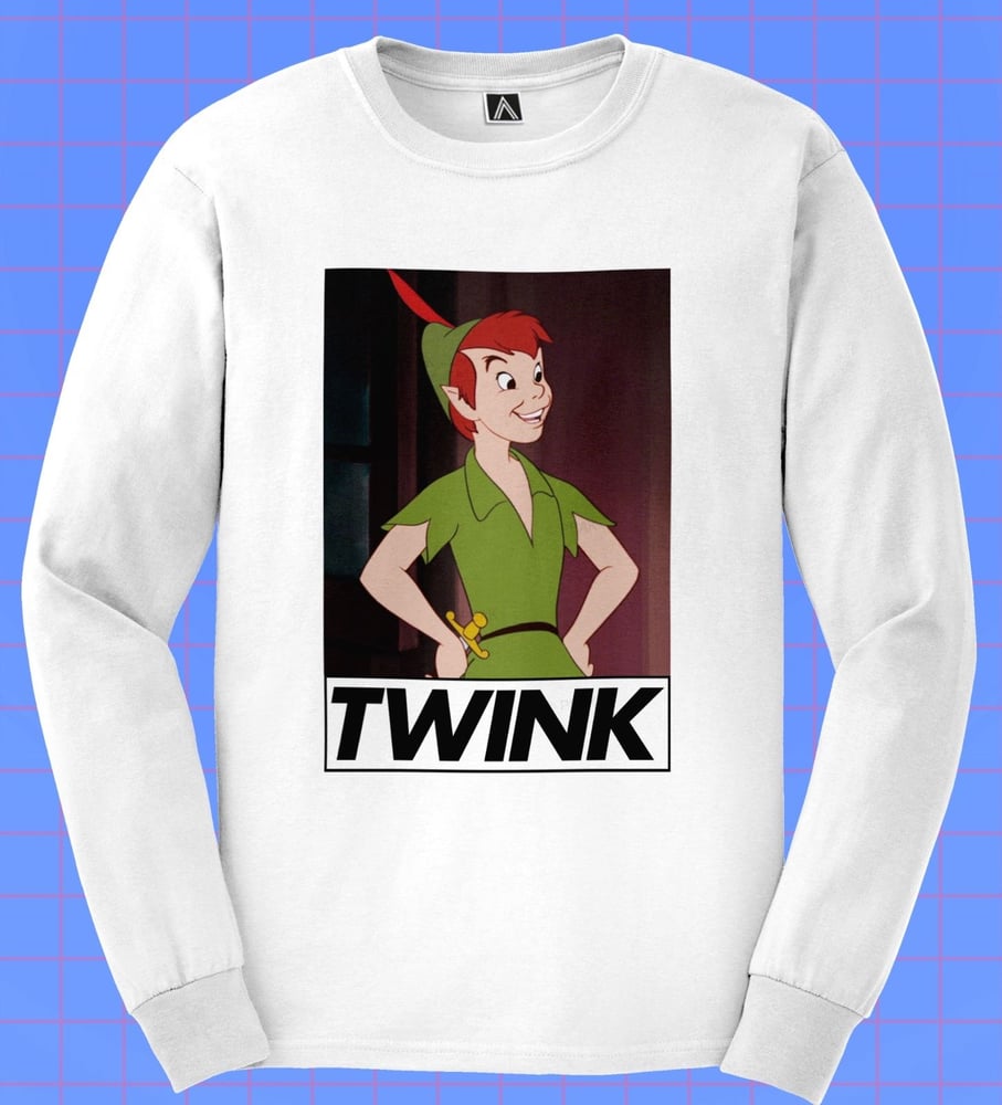 Image of TWINK Long Sleeve T-Shirt in White