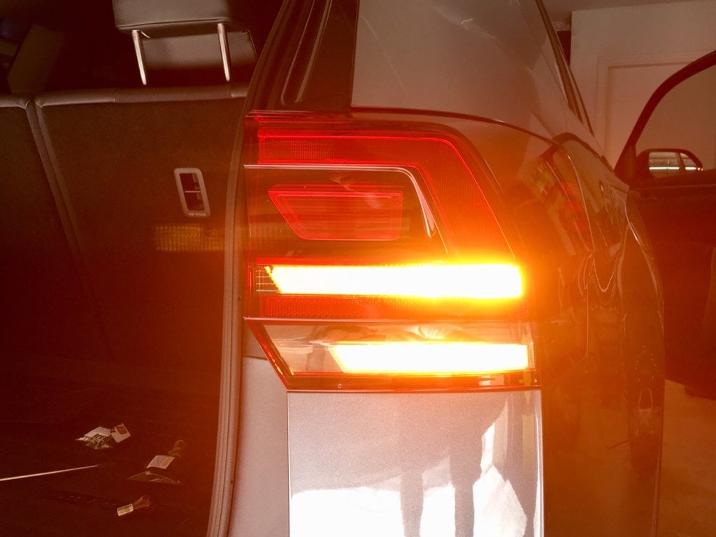 Image of Dark Amber Rear Turn Signals Fits: Volkswagen Atlas