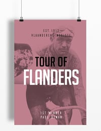 Image 2 of Paul Deman at Tour of Flanders print - A4 & A3