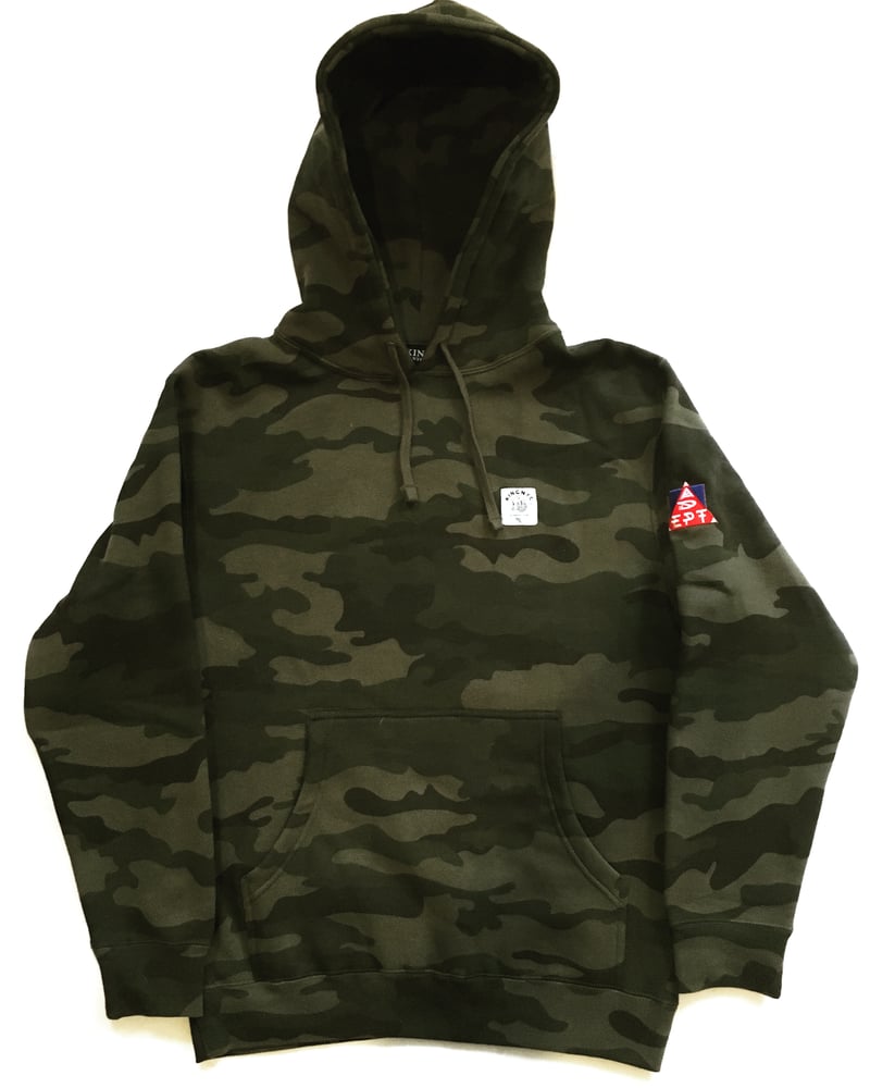 Image of KingNYC Alchemist Club Camo Hoodie