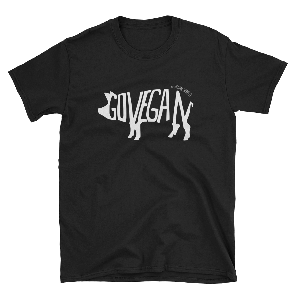 Image of Go Vegan /// Black T-Shirt - Unisex