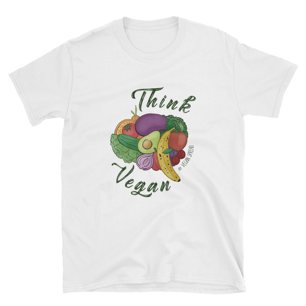 Image of Think Vegan /// White T-Shirt - Unisex