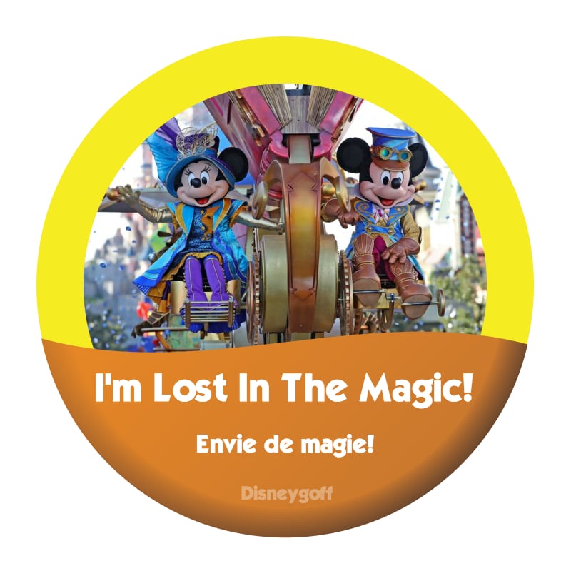 Image of I'm Lost in The Magic - Stars on Parade Button Badge