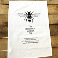 Image 1 of MANCHESTER WORKER BEE TEA TOWEL