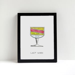 Image of Last Word Cocktail Diagram Print