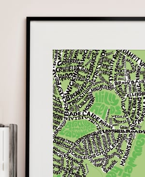 Image of Hilly Fields SE4 & Ladywell SE13 - SE London Type Map – Various colours