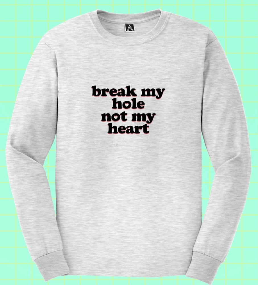 Image of Not My Heart Long Sleeve T-Shirt in Grey