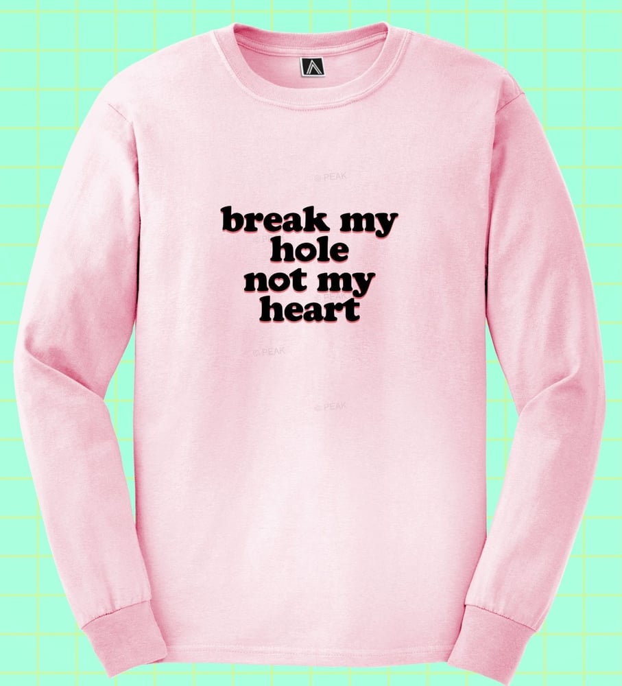 Image of Not My Heart Long Sleeve T-Shirt in Pink