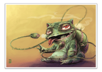 Image 1 of Bulbasaur (Yellow Background) - A3 Poster Print
