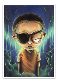 Image 1 of Evil Morty - A3 Poster Print