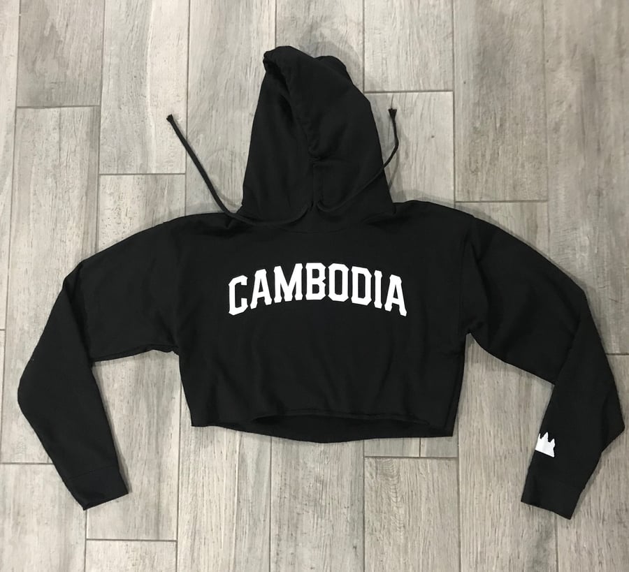 Image of Women Cambodia Cropped Hoodie