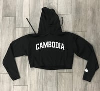 Women Cambodia Cropped Hoodie