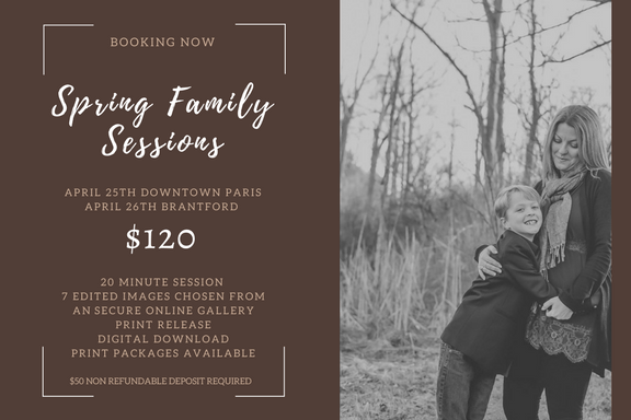 Image of SPRING FAMILY SESSION *RETAINER PAYMENT ONLY* APRIL 25th DOWNTOWN PARIS