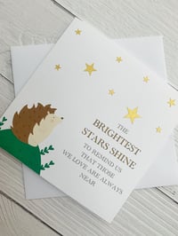 Image 3 of The Brightest Stars Thinking of You Card - Thoughtful Card for Sympathy or Support