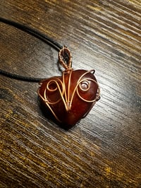 Image 3 of Carnelian Owl Heart