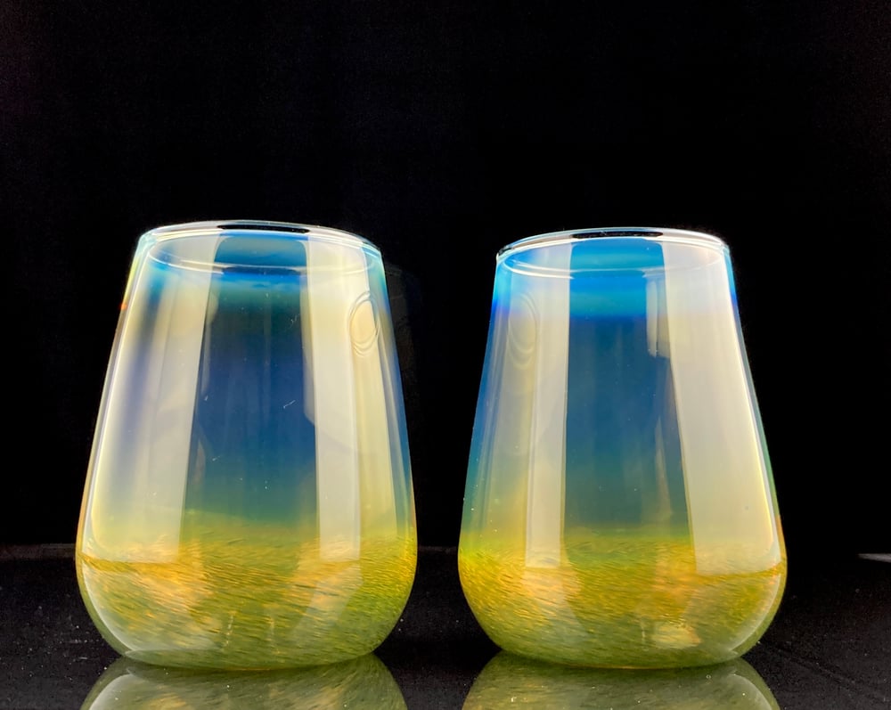 Image of Frit Tumbler - Amazon Lagoon set no.1