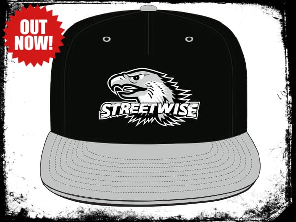 Image of STREETWISE LOGO BLACK & GREY SNAPBACK CAP