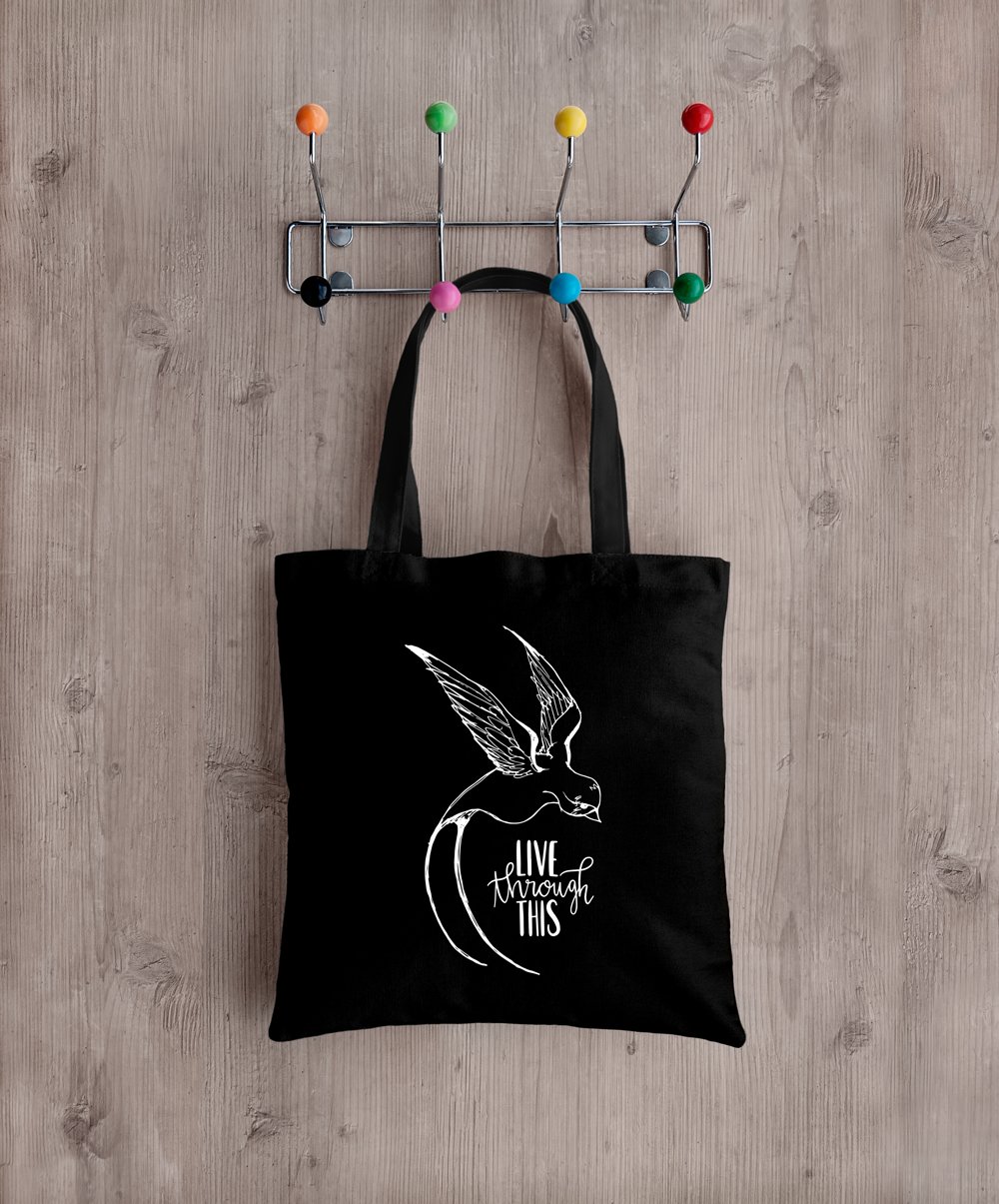 Image of Sketch Logo Tote - Black