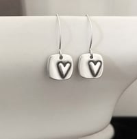 Image 1 of Square Heart earrings