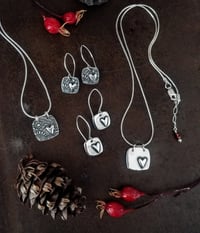 Image 3 of Square Heart earrings