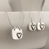 Square Heart Necklace