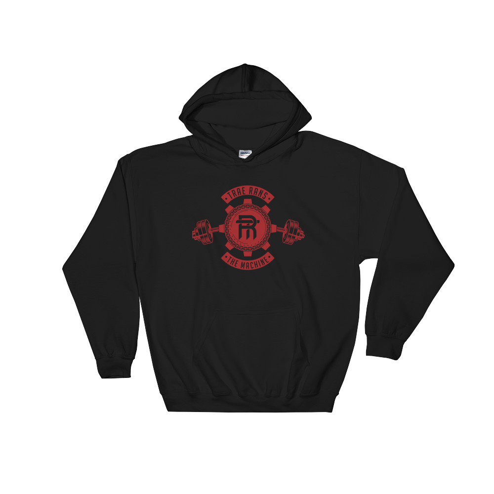 Image of Machine Hoodie- Black/red