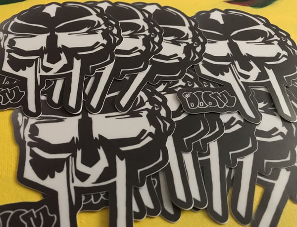 Image of MF DOOM Mask Sticker