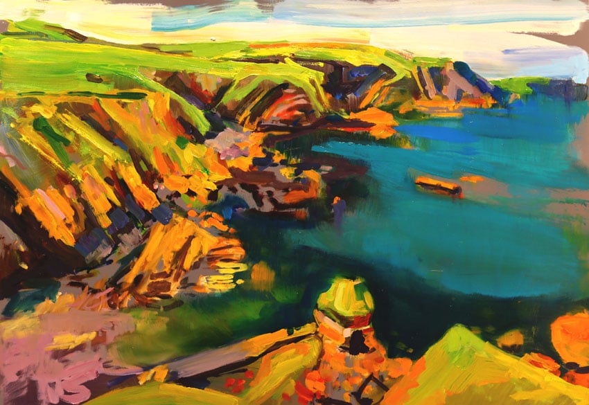 Image of St Abbs - Original Oil on Paper