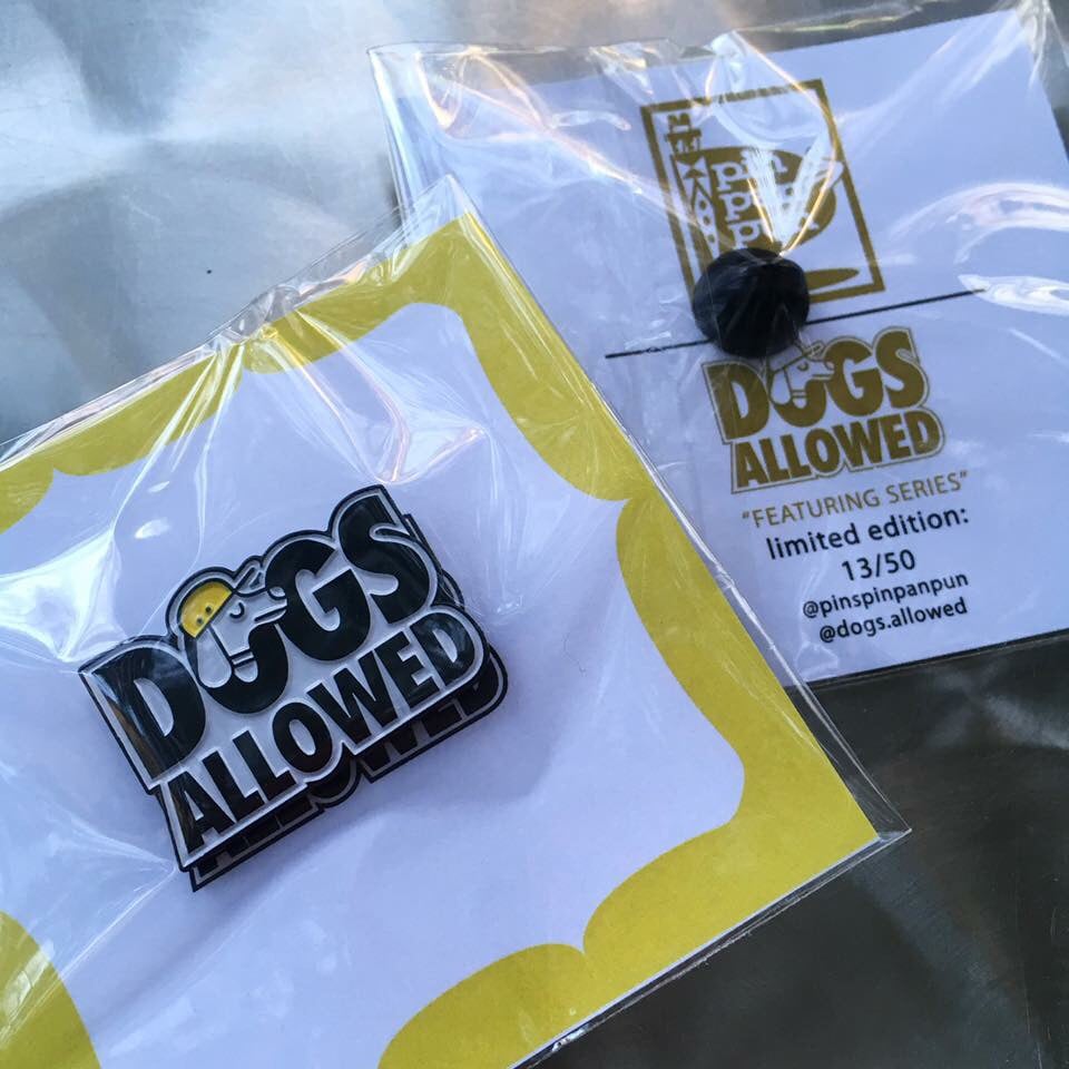 Image of Dogs Allowed Enamel Pin