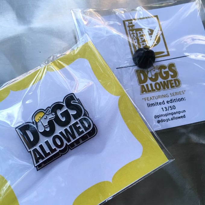 Image of Dogs Allowed Enamel Pin