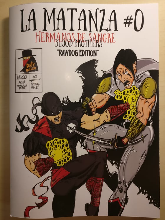 Image of La Matanza 'Blood brothers' Raw Dog edition comic book