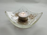 Image 1 of Glittered Gold Candle Holder