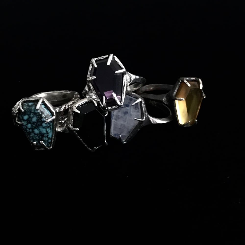 Image of COFFIN GEM RINGS