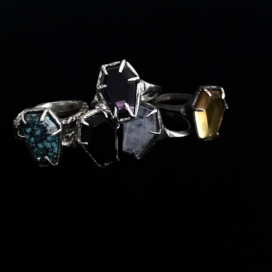 Image of COFFIN GEM RINGS