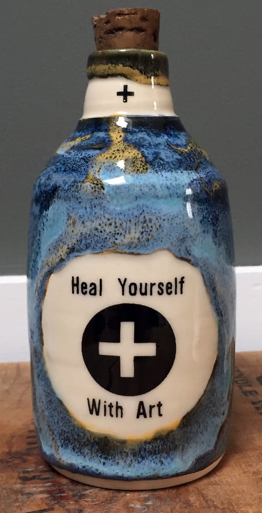 Image of Ceramic Bottle 32 - Heal Yourself