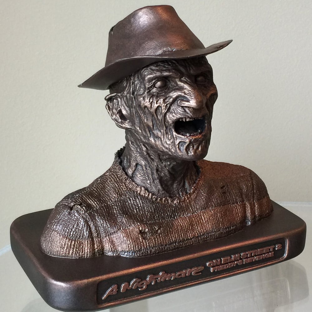 Image of DELUXE FREDDY KRUEGER MAKEUP DESIGN MAQUETTE - WITH REMOVABLE HAT - 6.75"H x 8"W x 4.5"D