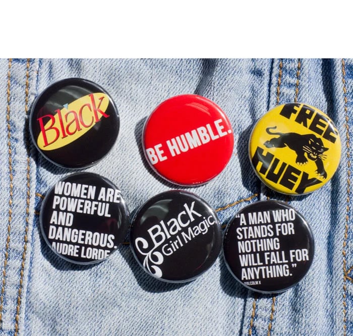 Image of Color Pin Back Button 6 - Pack